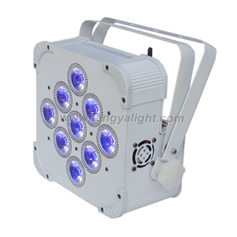 9x18w 6 in 1 battery wireless dmx led par can for wedding uplights