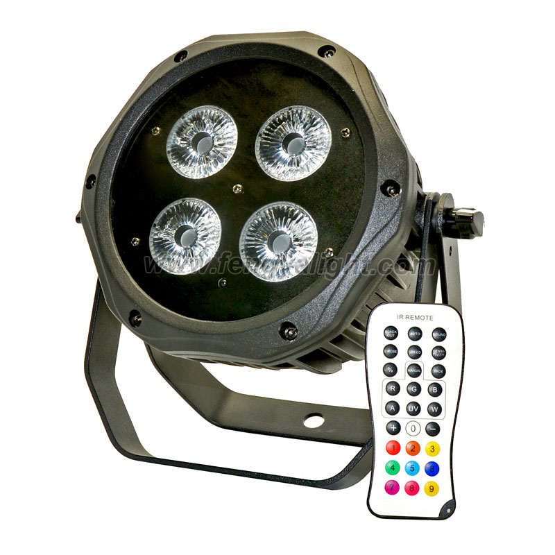 4x15w outdoor battery power dmx wireless IR led par can stage light