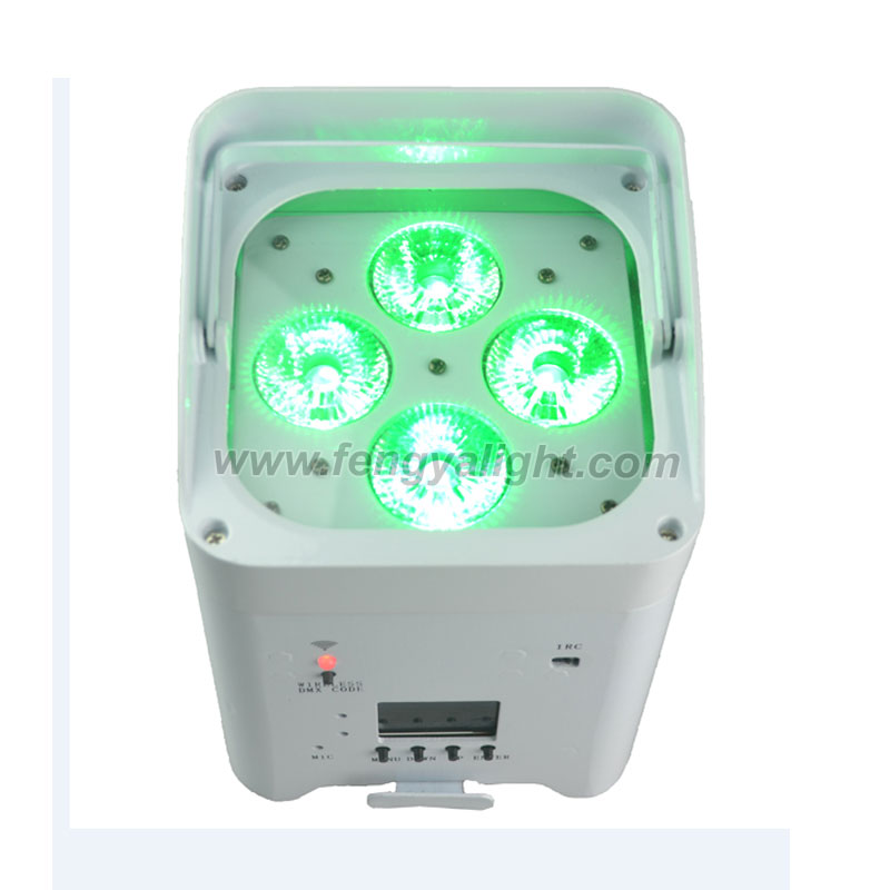 4x18w 6 in 1 battery power & wireless DMX led par can uplights