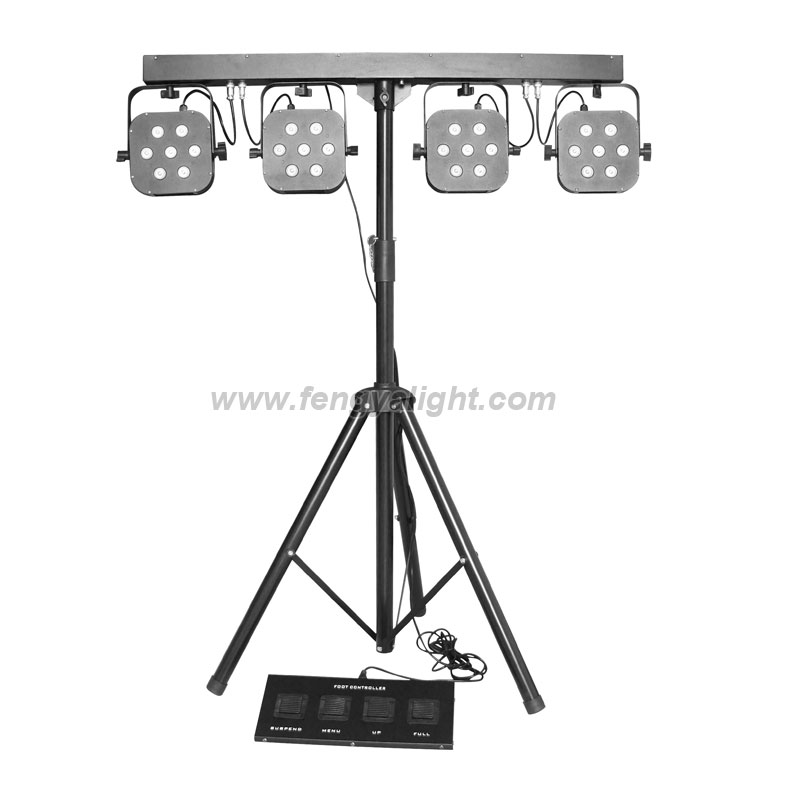 4 Bar 7x3w rgb flat led par light