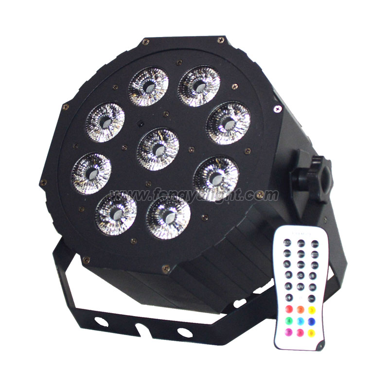 9X12W RGBAW UV 6in1 led par64 can