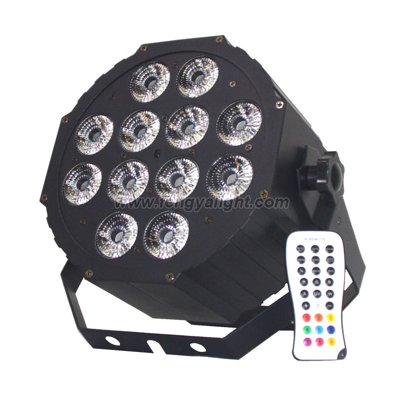 12x12w RGBAW UV 6in1 flat led par can