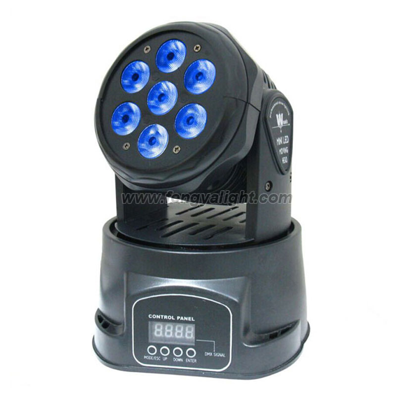 7x10w rgbw 4 in 1 led moving head washer light