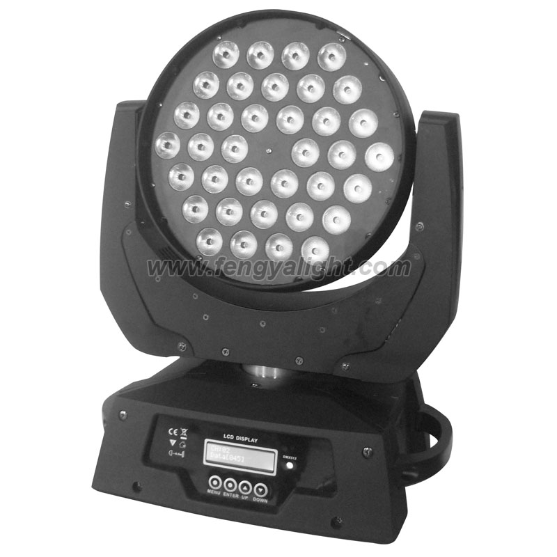 36x10w rgbw led moving head washer light