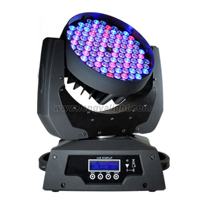 108x3w rgbw led moving head washer light