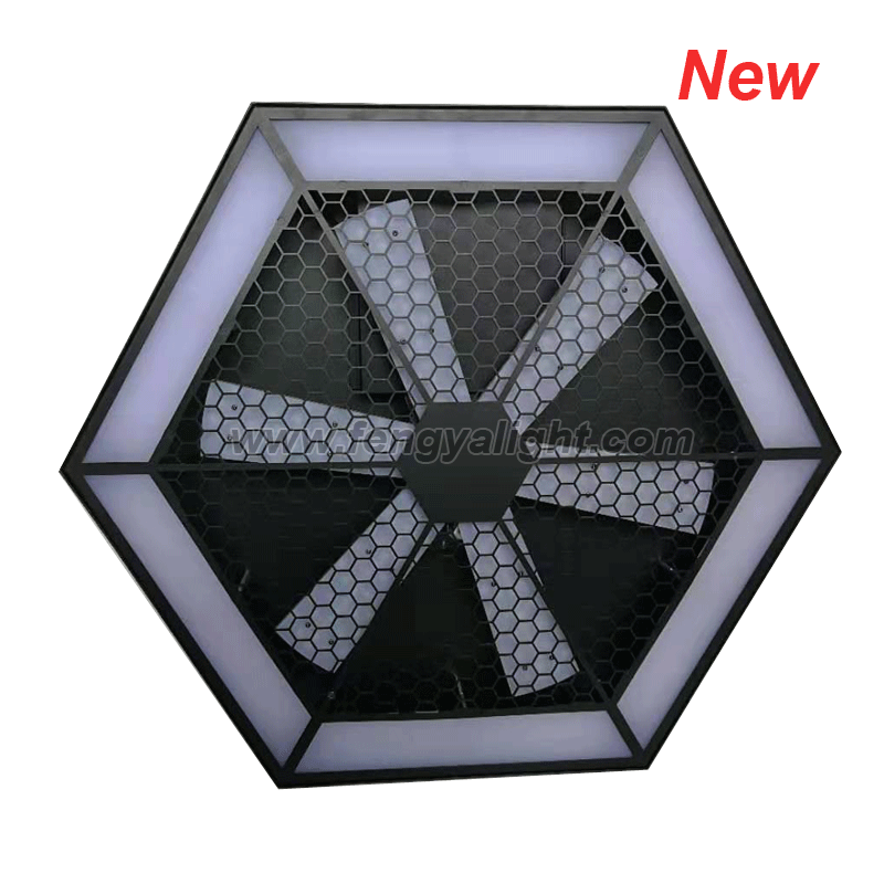 Infinite whirlwind LED pixel stage background light