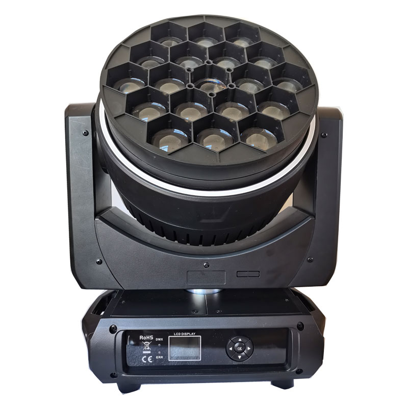 19*40watt rgbw 4 in 1 zoom led bee eye moving head light