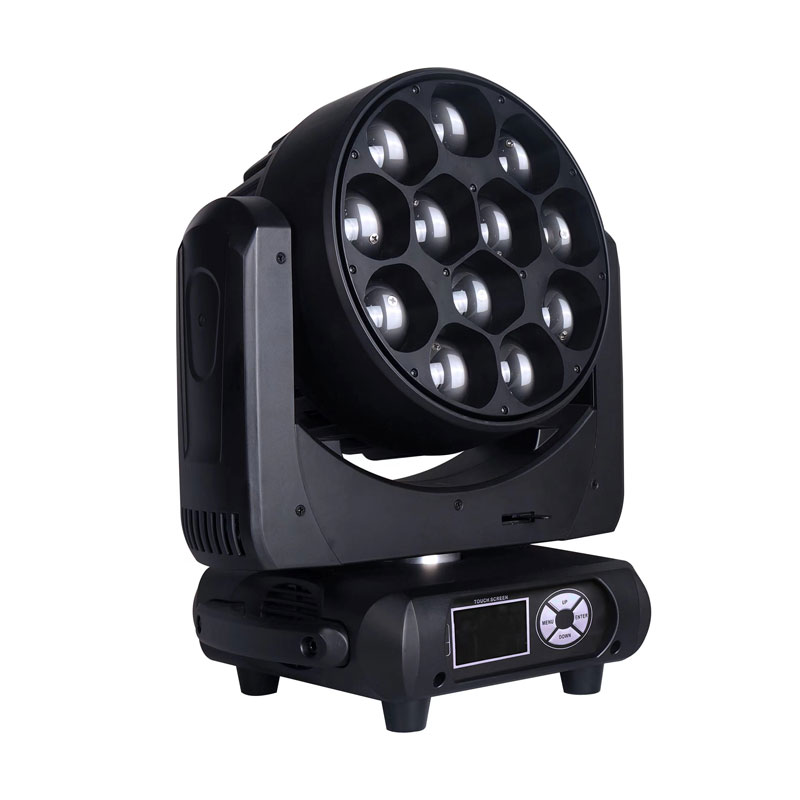 12pcs 40w rgbw led zoom wash beam moving head stage light