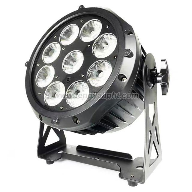 9 x15w RGBAW UV 6 in 1 battery powered dmx wireless outdoor led par can light