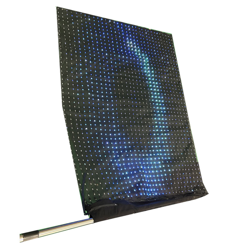double sided P30(MM) 144X96CM smart LED vision flag light